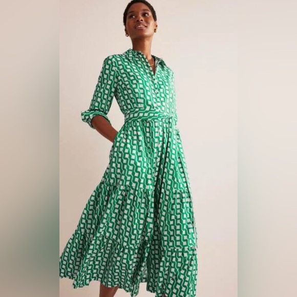 Boden Dresses & Skirts - Boden Green Long Sleeve Sundress